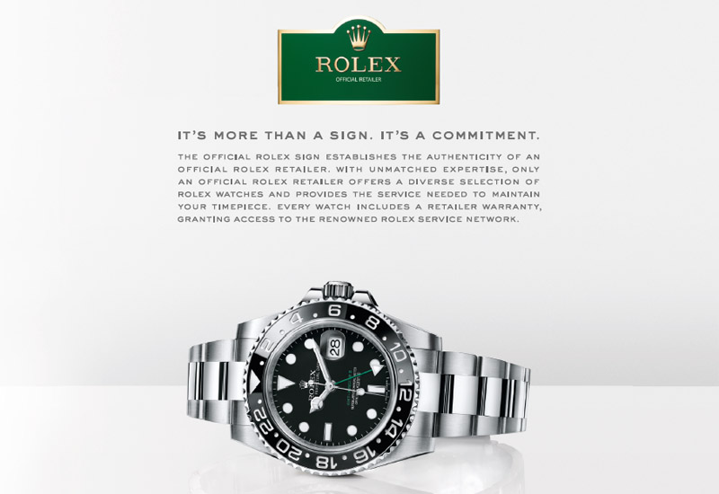 Rolex ad sale